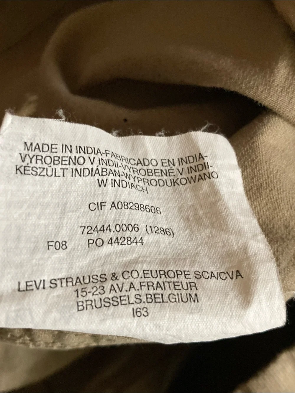 Levi’s Canvas Military Field Jacket Men’s Large Green Cotton Chore Coat